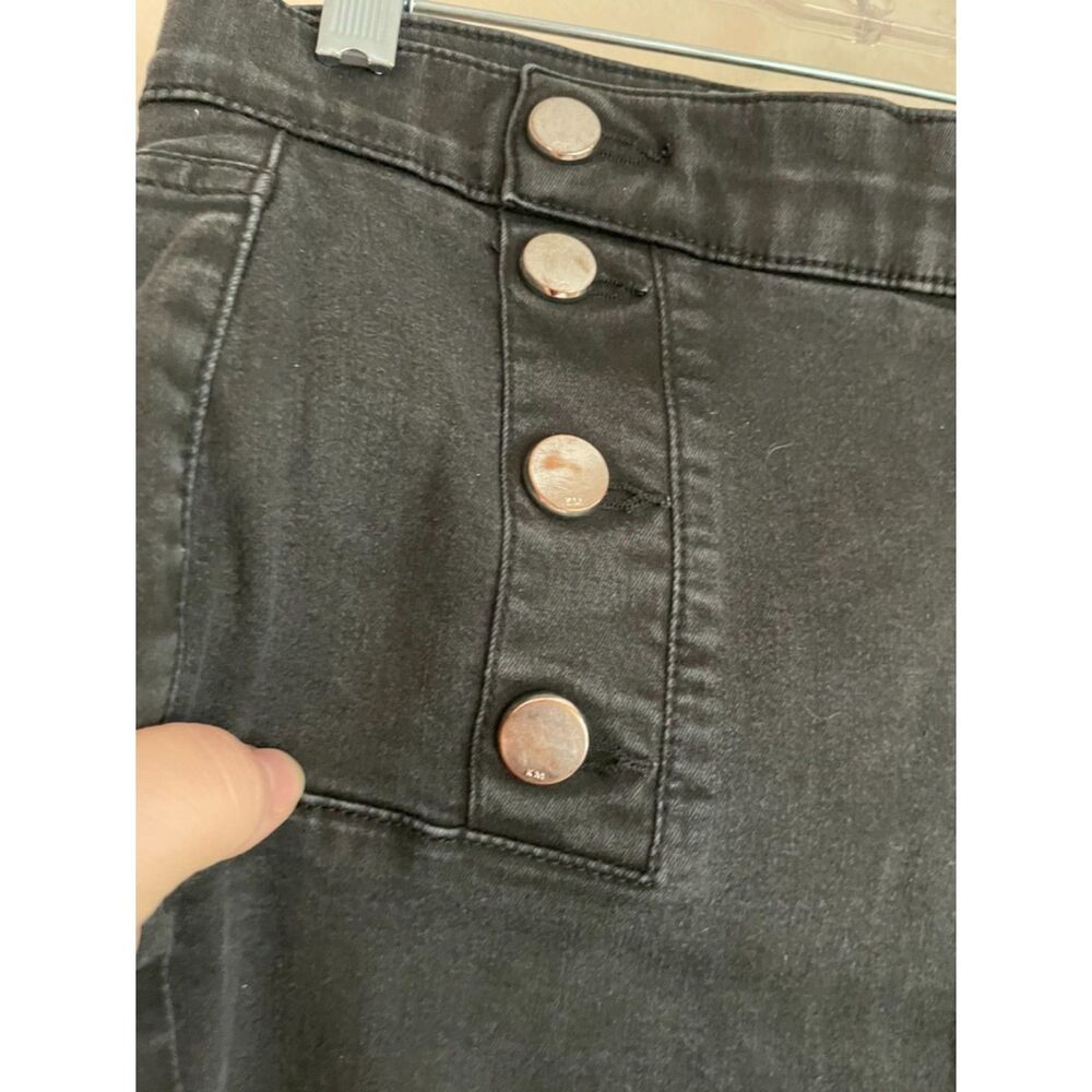 Karen Millen Faded Black Military Jeans - Picture 4 of 6